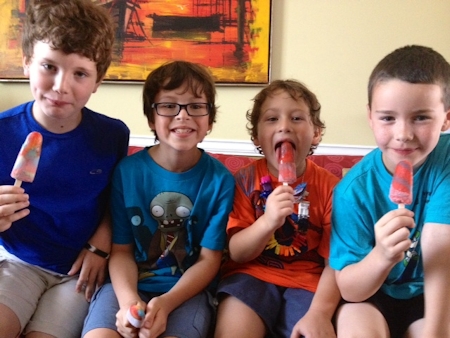 Alec with his best friend Leo and friends